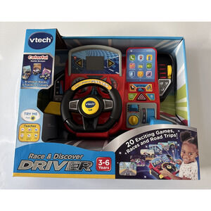 NEW Vtech Race & Discover Driver NIB Teaching Game 3-6 Years Old